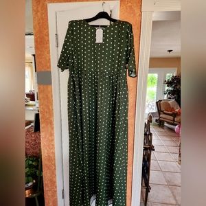 NWT Green Maxi Dress